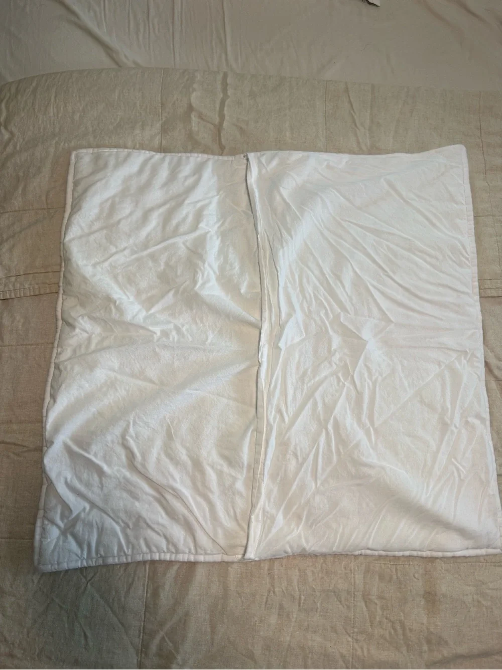Pottery Barn Amelia Tencel Cloud Quilted Sham in white